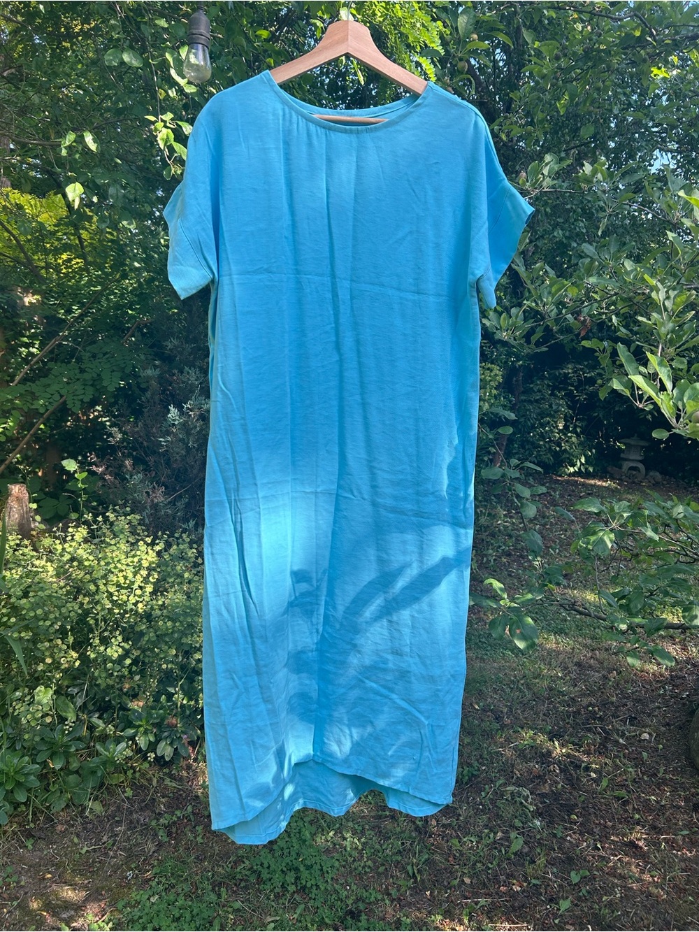 Elizabeth Suzann Turquoise Blue Georgia Midi Dress- handmade